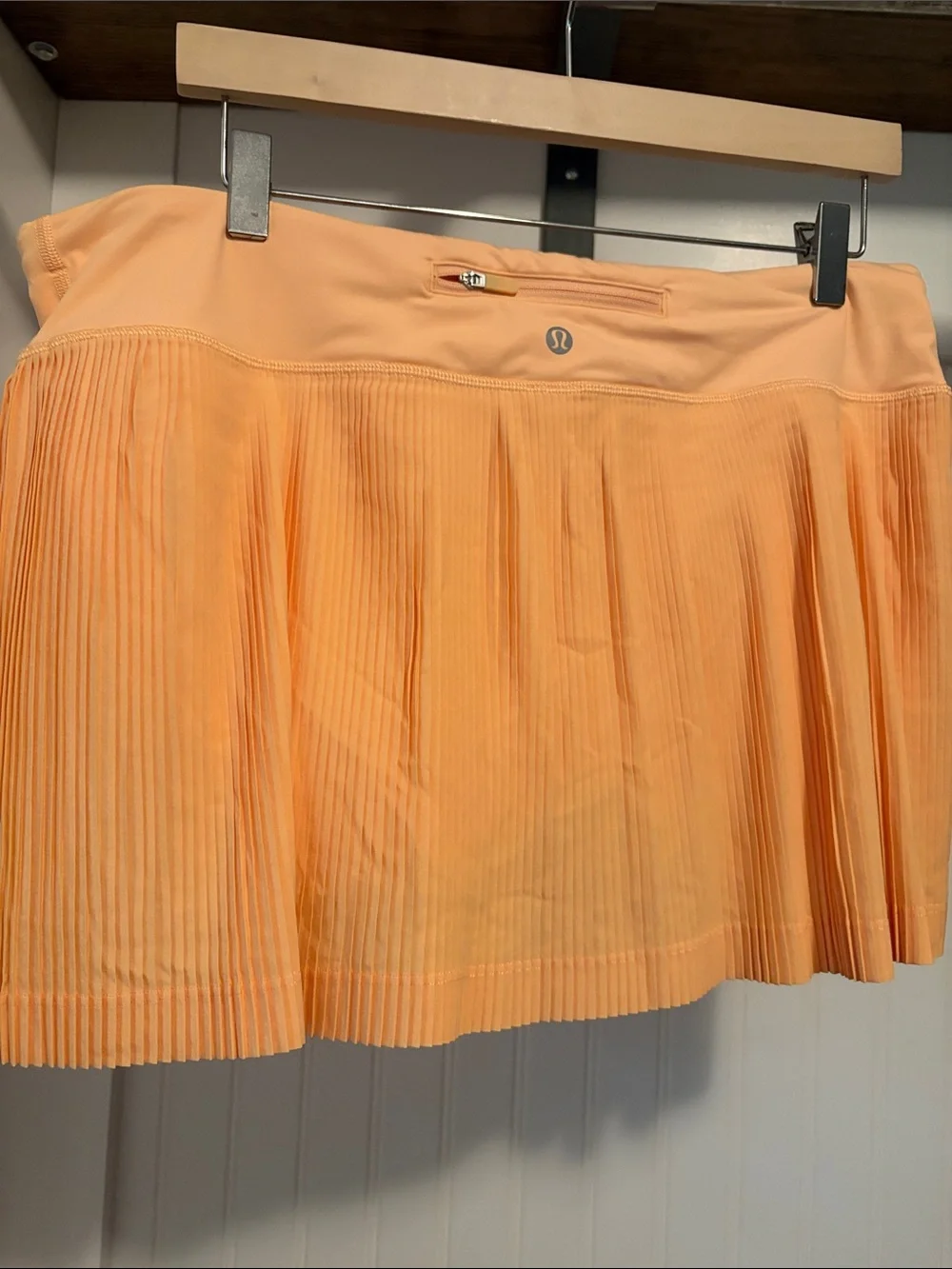 Pleated Active Skirt-Orange